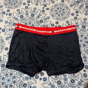 Tommy Hilfiger Men's Navy Trunks with Red Waistband